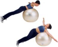 Swiss ball exercise for whole body